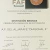 Distinción “Bronce” a Diagonal3 por la FAF